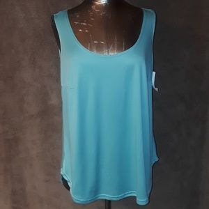 ** Fig & Flower Tank Top Sea Green Polyester C-090